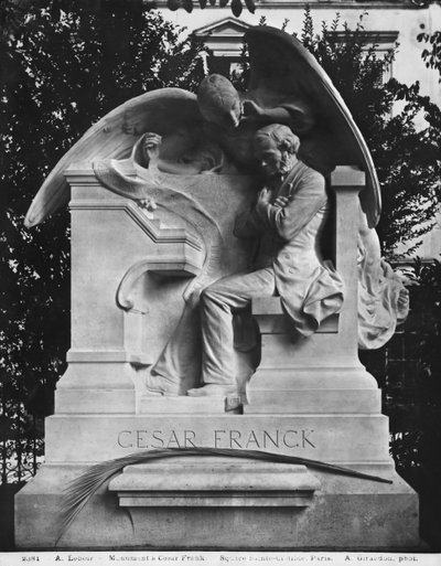 Monumento a Cesar Franck, plaza St. Clotilde, 1891 de Alfred Charles Lenoir